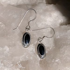 925 Onyx Earrings